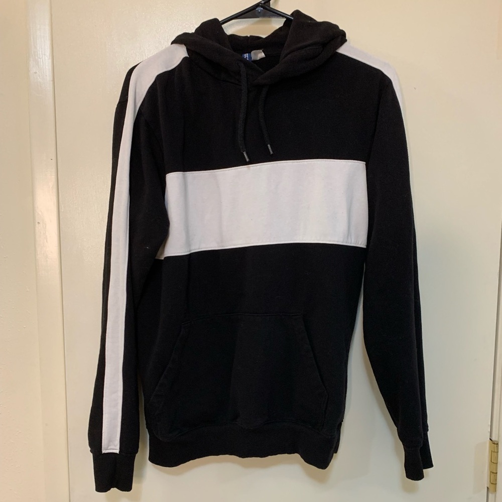 Black and white hoodie